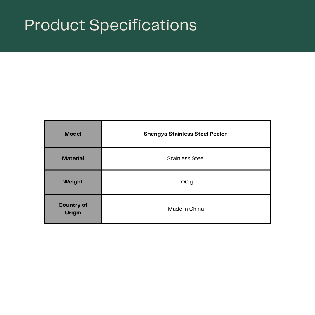 Shengya Stainless Steel Peeler