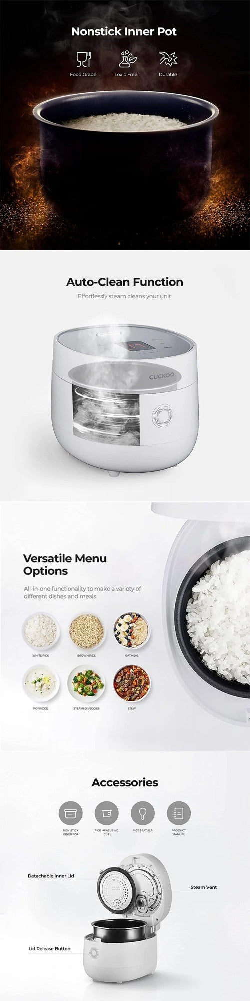 CUCKOO 6-Cup Micom Rice Cooker (CR-0675F)