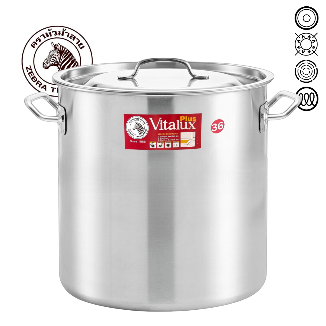 ZEBRA Vitalux Stock Pot 36 x 36cm - Atmo Homeware ZEBRA Vitalux Stock Pot 36 x 36cm - Atmo Homeware
