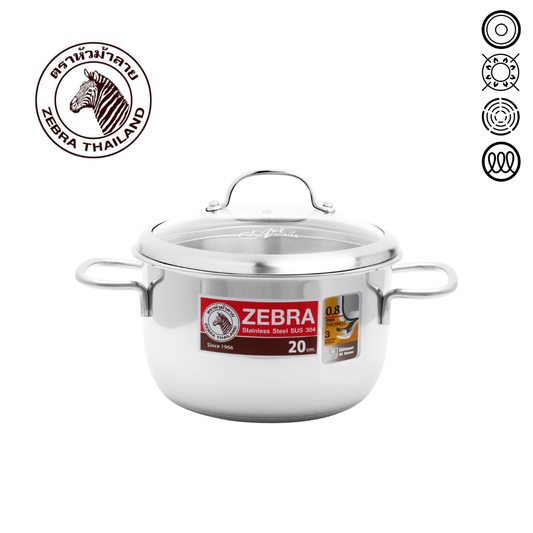 ZEBRA Extreme Infinity Sauce Pot w Glass Lid 20cm
