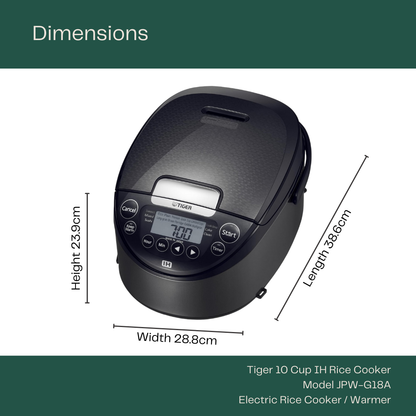 Tiger IH 10 Cup Rice Cooker (JPW-G18A)
