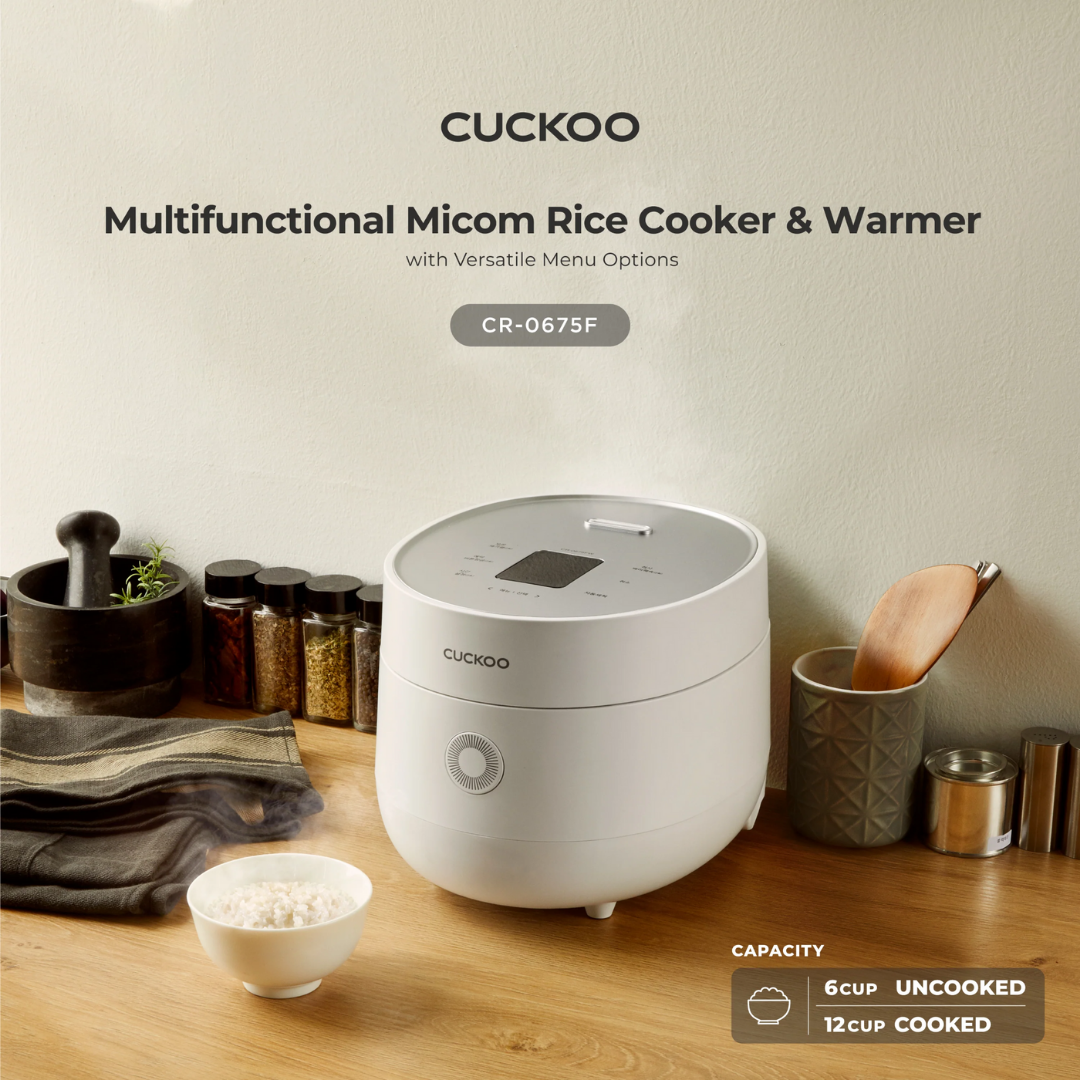 CUCKOO 6-Cup Micom Rice Cooker (CR-0675F)